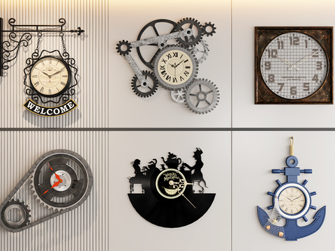 Mechanical clock wall clock clock