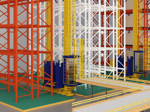 Automated Stacker Box Machine Shelf