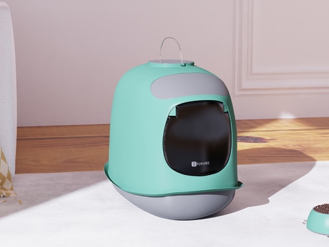 Intelligent cat litter box for cat food