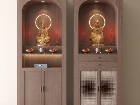 New Chinese-style Buddhist shrine cabinet for worship