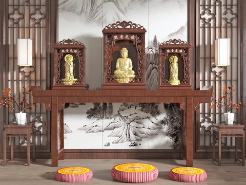 Neo-Chinese Style Buddha Hall Tathagata