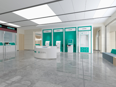 Modern Bank Bank Lobby