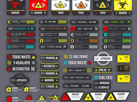 Cyberpunk Industrial Technology Wind Warning Pattern Slogan Title