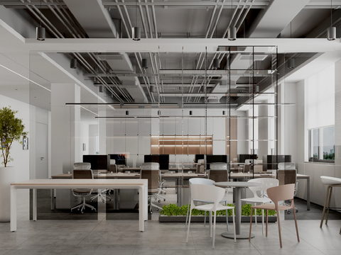 Modern open office area