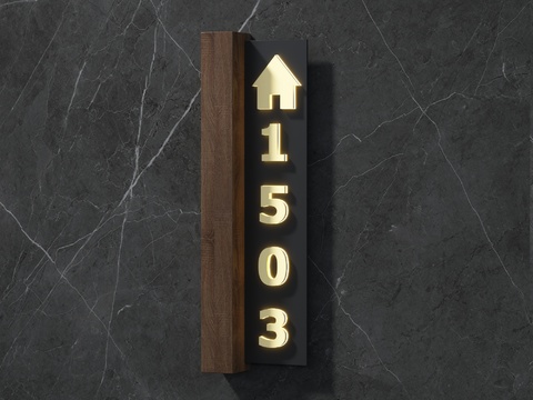 House Number Guide Plate Room Number Plate