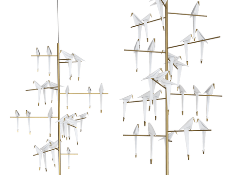 Moooi Affordable Luxury Style Chandelier Paper Crane Chandelier