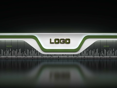 Science and technology exhibition wall LOGO landscape wall