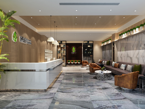 Modern Hotel Front Desk