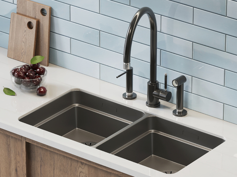 Stainless steel sink dish basin under counter basin