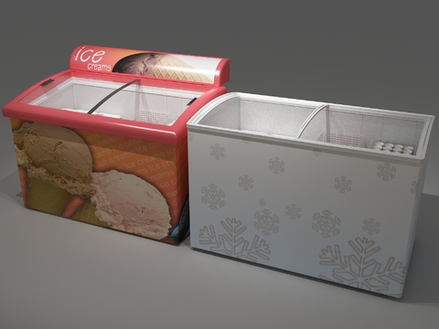 Freezer freezer ice cream cabinet