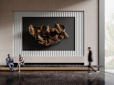 modern Artistic Sculpture lobby wall decoration