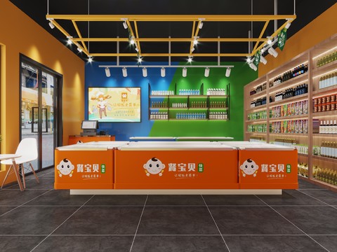 Modern convenience store snack shop