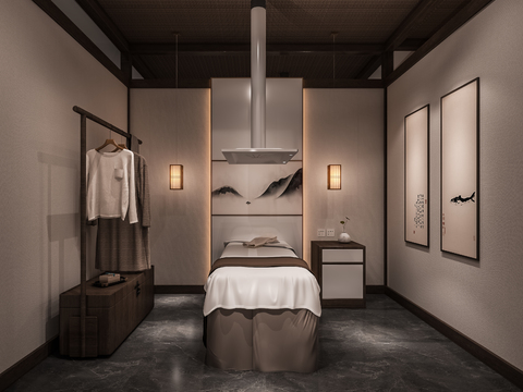 New Chinese SPA Massage Room Beauty Room