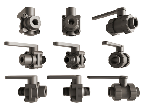 Valve Switch Mixing Valve Piping Parts Tee Hardware Components