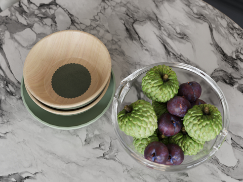 Modern Fruit Plate Bowl Plum Sakyamuni