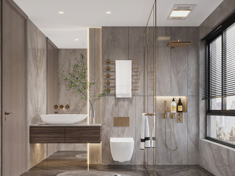 Affordable Luxury Style Toilet Bathroom