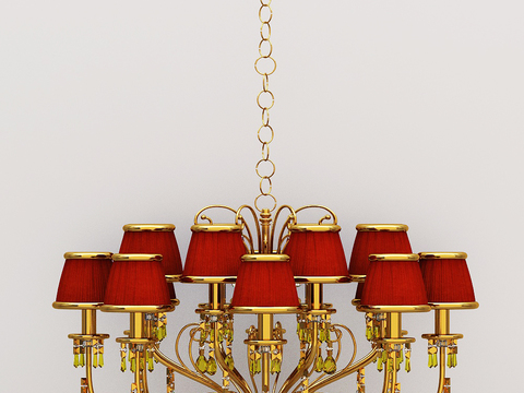 European-style multi-head chandelier free