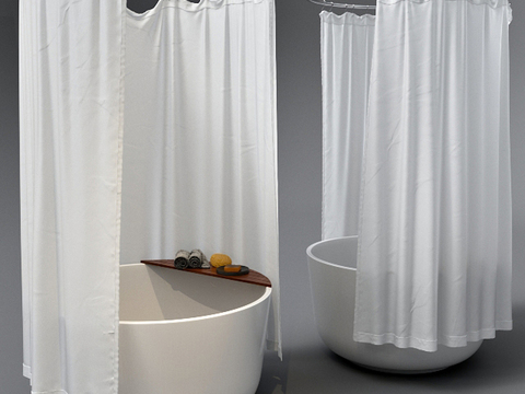 Inbani Origin Separate Bathtub Shower Curtain