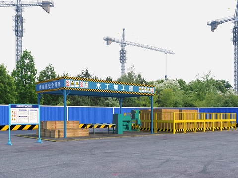 Modern site woodworking processing shed field department facilities