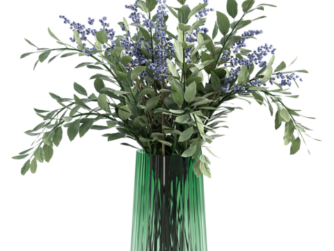 aquatic plant vase floral arrangement