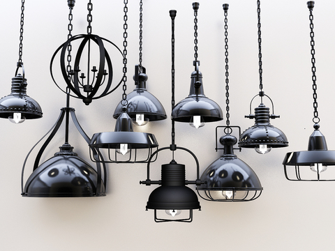 Industrial wind chandelier free