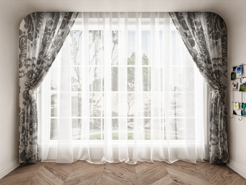 Jane European Curtain Gauze Curtain Hanging Curtain