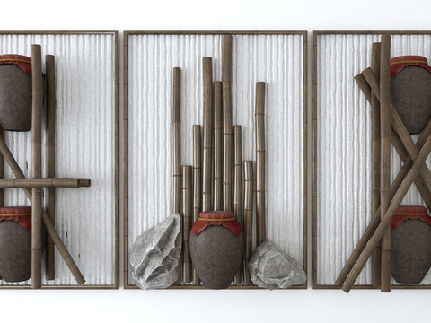 Wine altar sketch bamboo pole landscaping