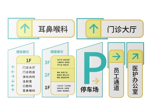 Hospital signage signage doorplate department sign