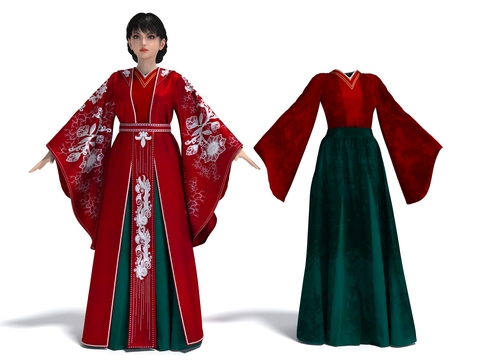 Hanfu beauty ancient costume characters