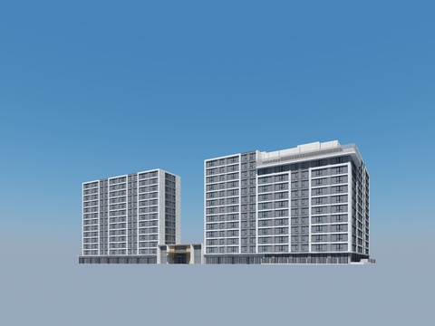 High-rise residential appearance of small houses