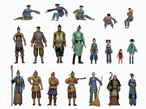 Ancient City Figure Game Characters