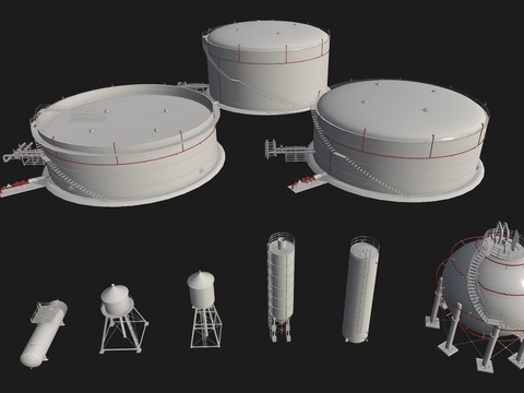 Industrial wind storage tank