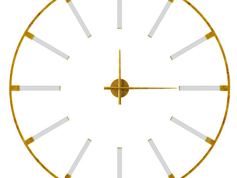 Round wall clock clock