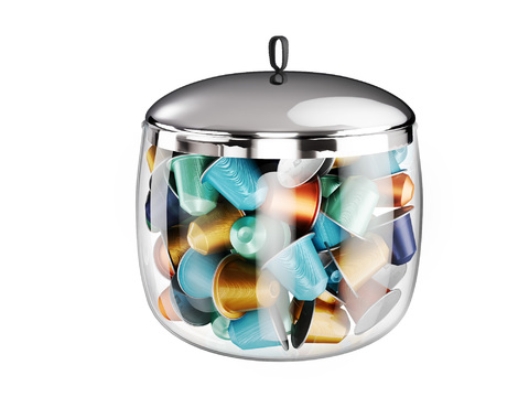 Glass Jar Capsule Jar