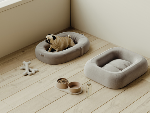 Kennel Dog Bowl Bulldog