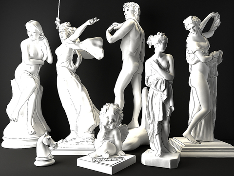 European character sculpture for free