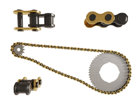 Bicycle chain conveyor chain