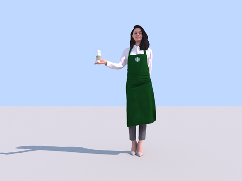 Starbucks Waiter Female Characters