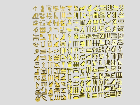 Hieroglyphic Wall Decorations Ancient Text Hanging Ornaments