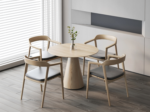 Modern leisure table and chair negotiation table and chair round table