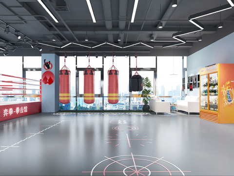 modern boxing gym