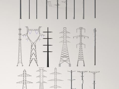 High voltage line power facilities and equipment