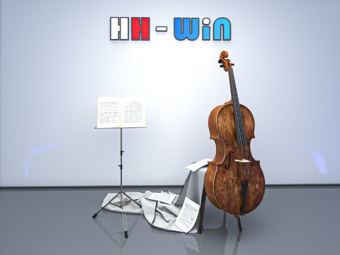 Playing an instrument cello score