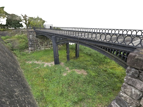 Industrial Wind Steel Bridge Bridge Landscape