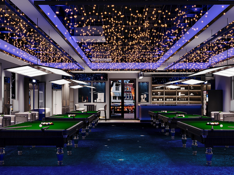 Modern Billiards Room Billiards Hall