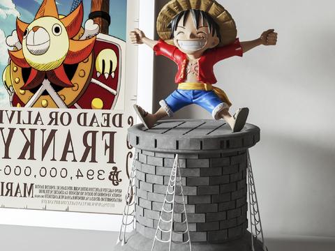 One Piece King Lufei's Hand-held Art Toy