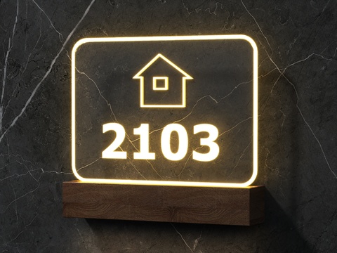 House Number Guide Plate Room Number Plate