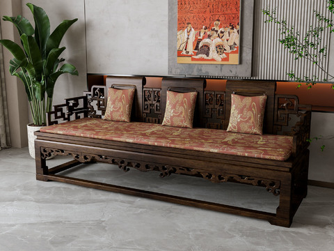 New Chinese-style Arhat Bed