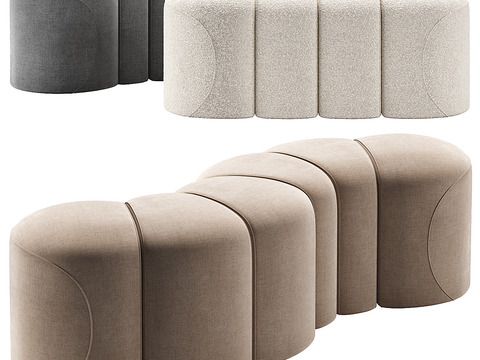 Meridiani Stool Sitting Stool Sofa Stool Shoe Changing Stool