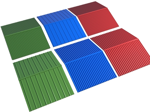 Color steel tile roof iron sheet tile iron plate tile